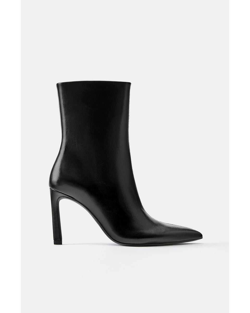 Pull&Bear Black Stiefeletten Mit Hohem Absatz