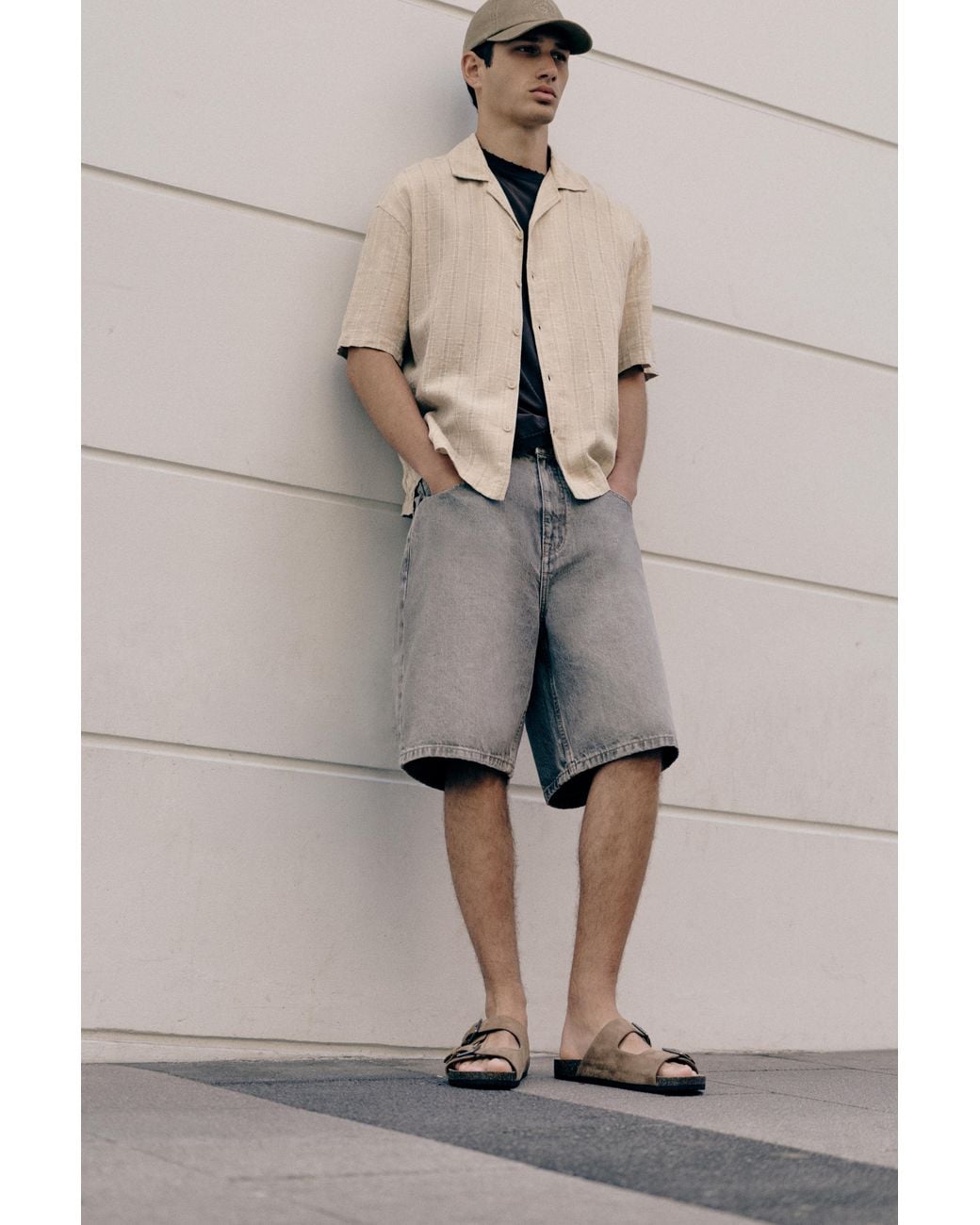 Camicia A Quadri di Pull&Bear in Natural da Uomo