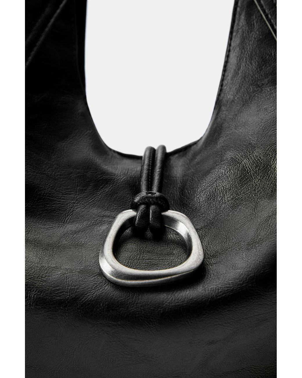 Pull&Bear Black Ring Shopper Bag