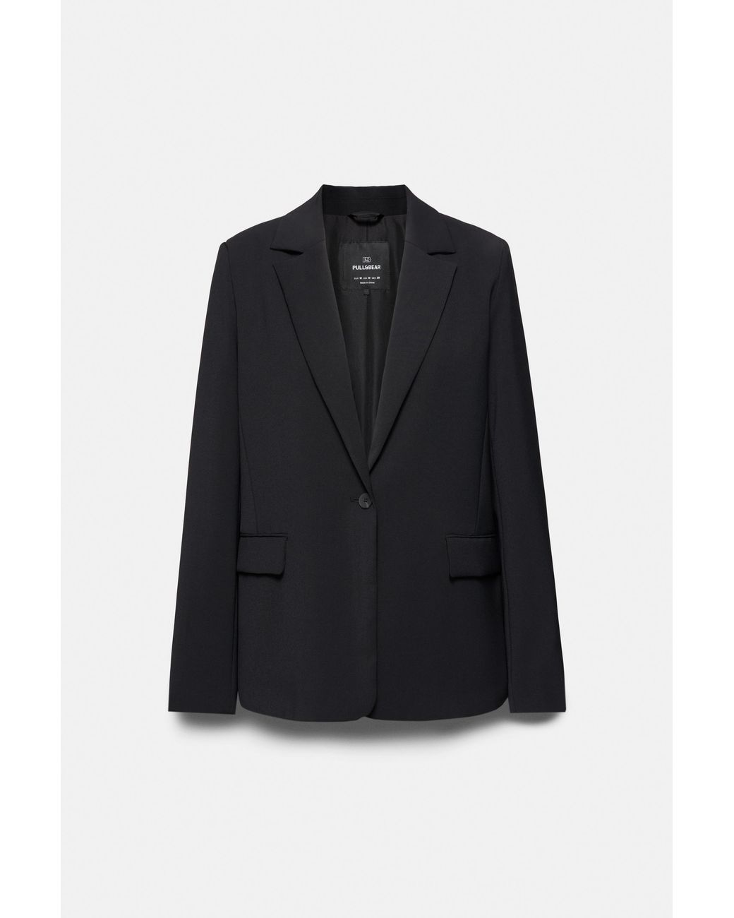 Pull&Bear Basic Blazer in het Black