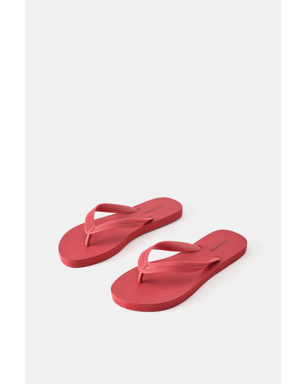 Pull&Bear Platte Sandalen in het Gray