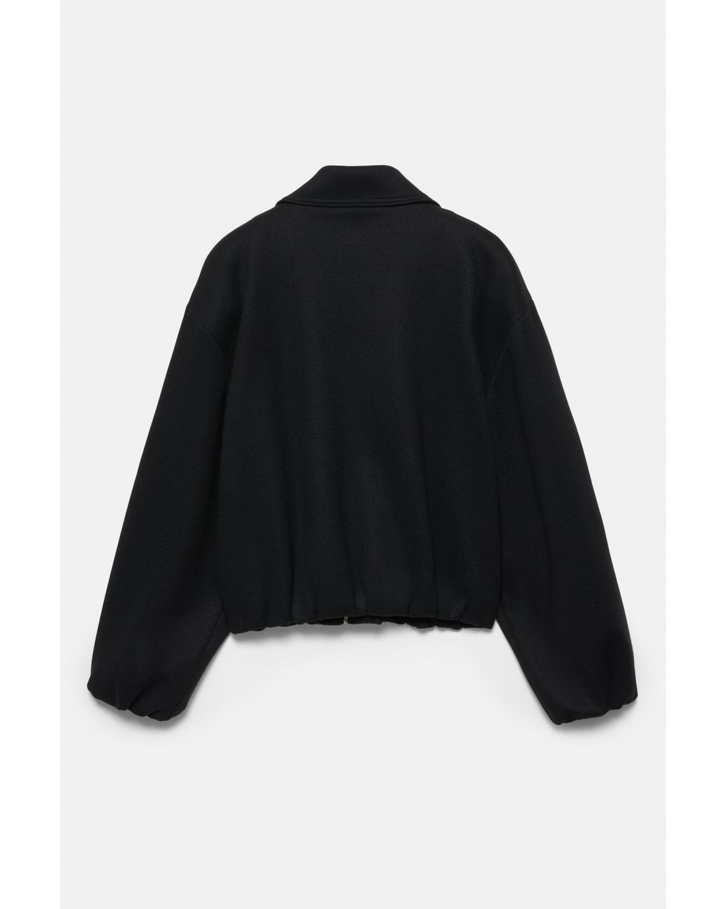 Pull&Bear Zacht Ballonjack Van Vilt in het Black