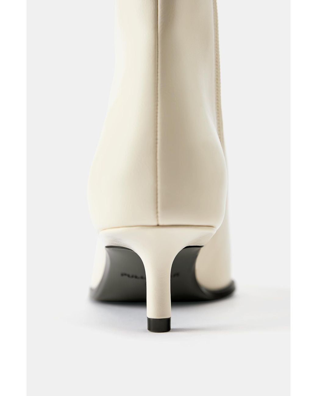 Pull&Bear Brown Kitten Heel Ankle Boots