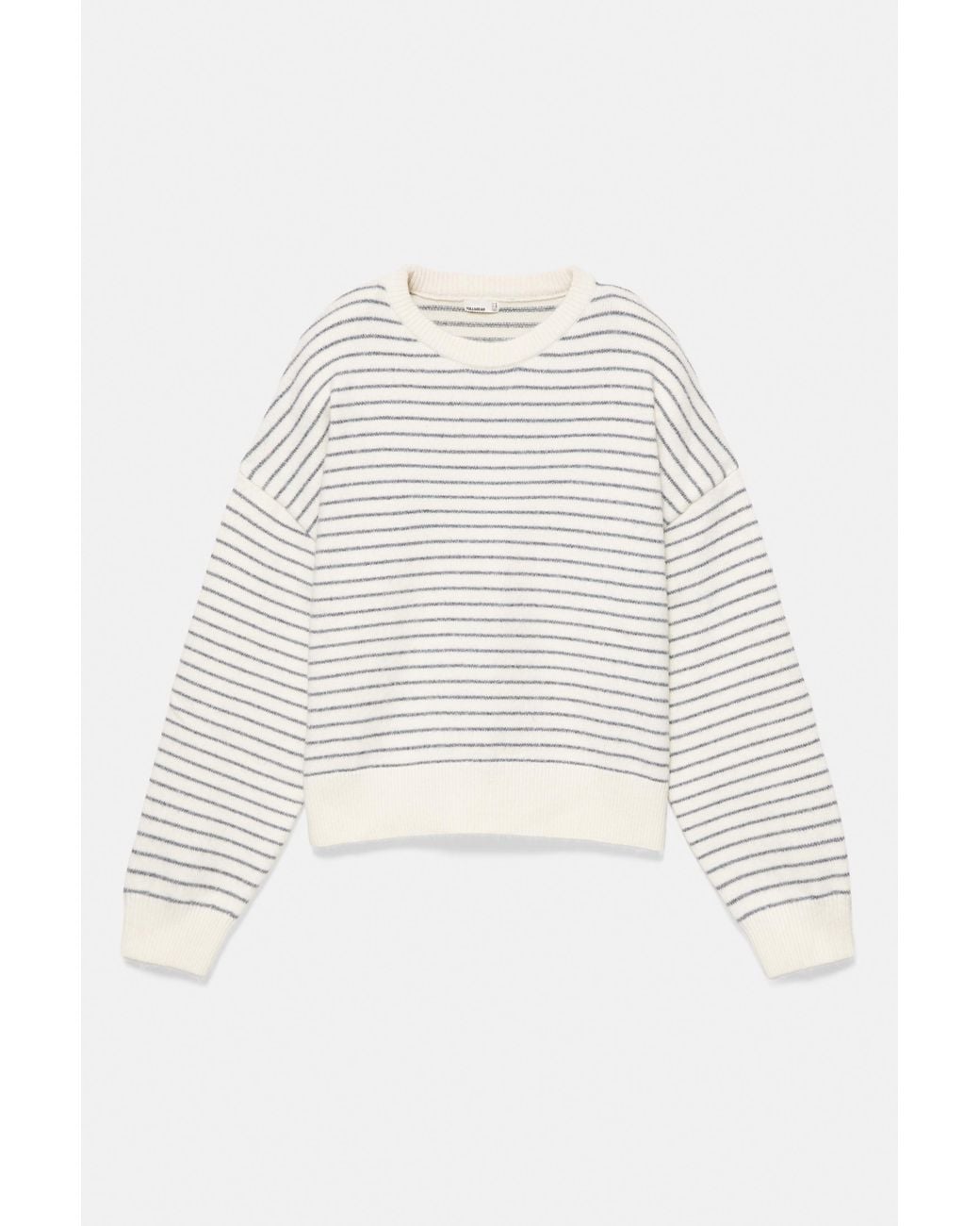 Pull Boxy En Maille Soft Pull&Bear en coloris White