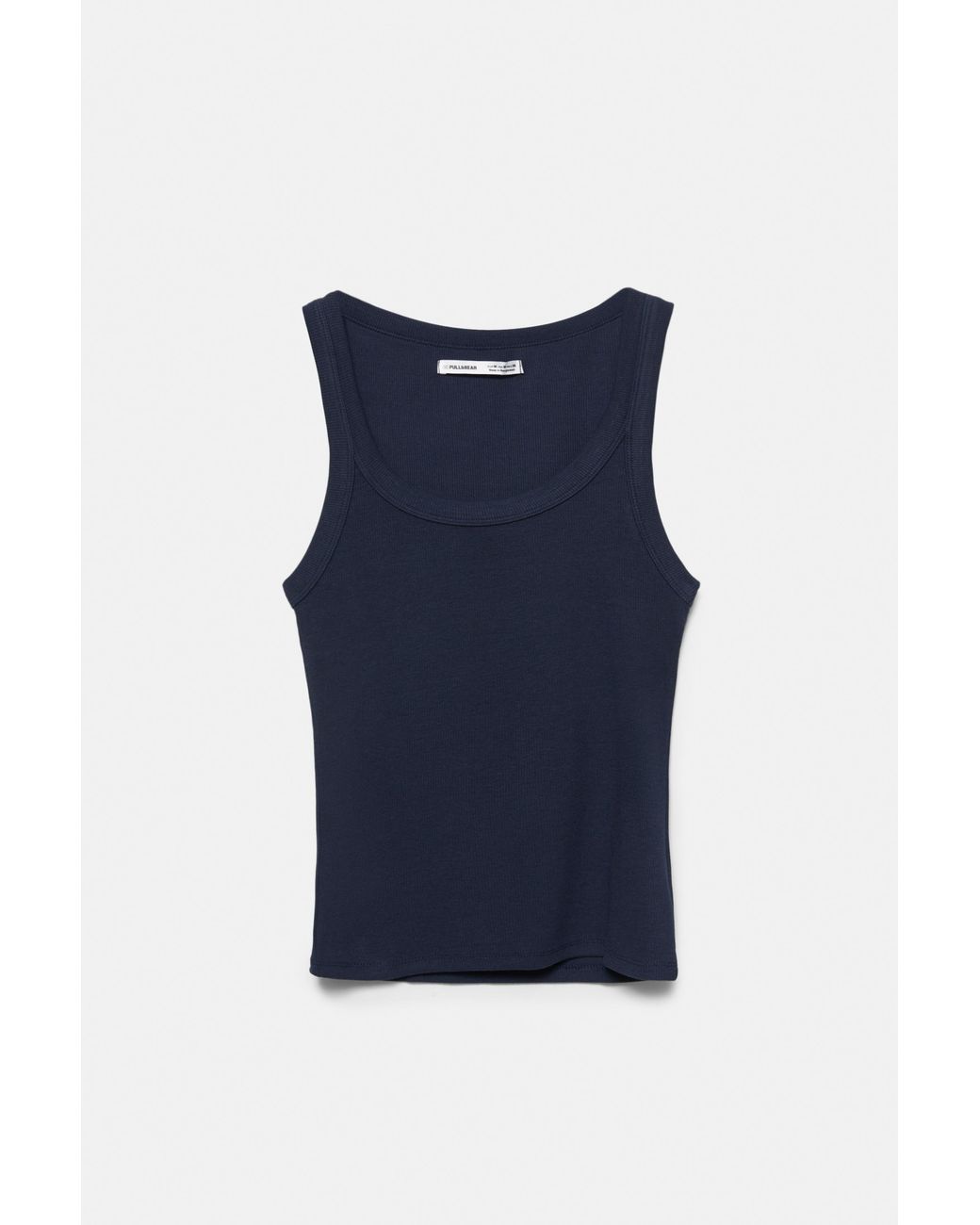 Pull&Bear Blue Basic Tank Top