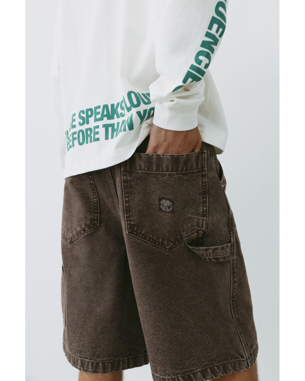 Bermuda Carpenter Relax Fit di Pull&Bear in Blue da Uomo