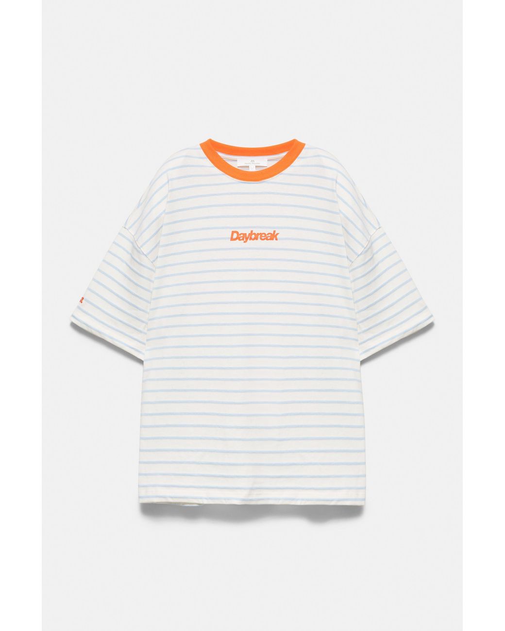 Pull&Bear Multicolor Striped Sun Graphic T-Shirt
