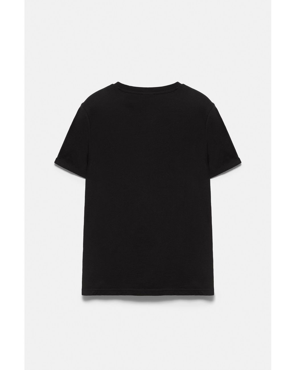Pull&Bear Black Muscle Fit T-Shirt for men