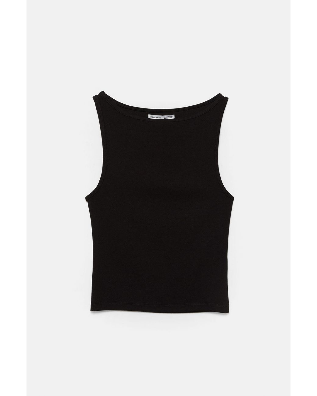Pull&Bear Blue Boat Neck Tank Top