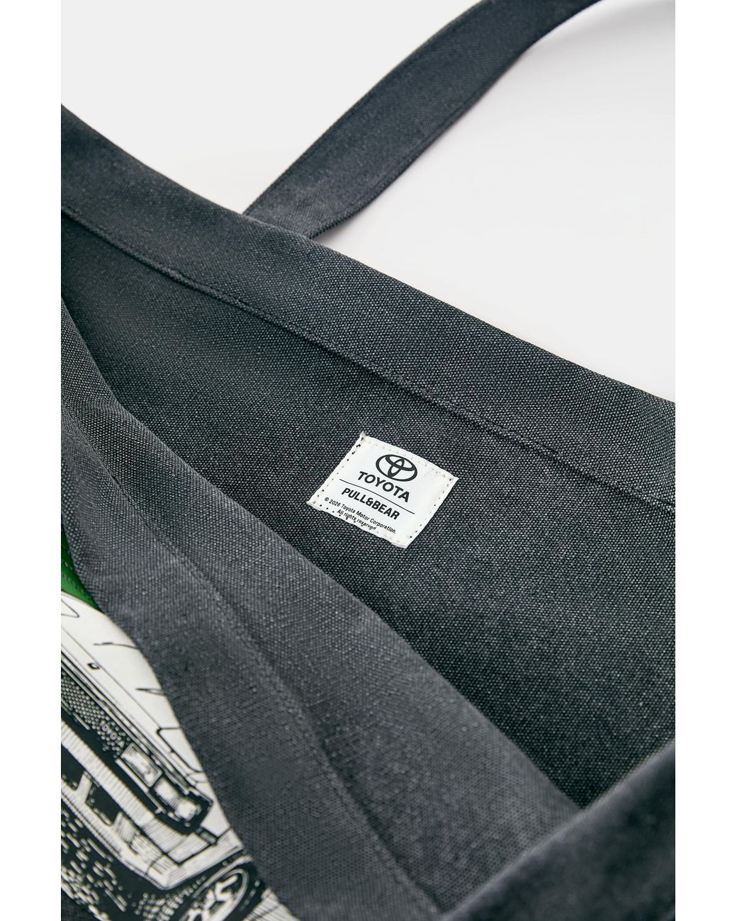 Pull&Bear Blue Toyota Canvas Tote Bag for men