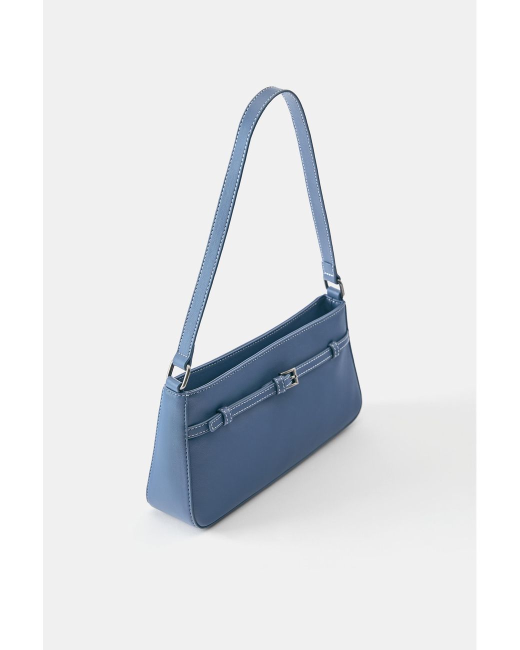 Pull&Bear Black Shoulder Bag With Buckle