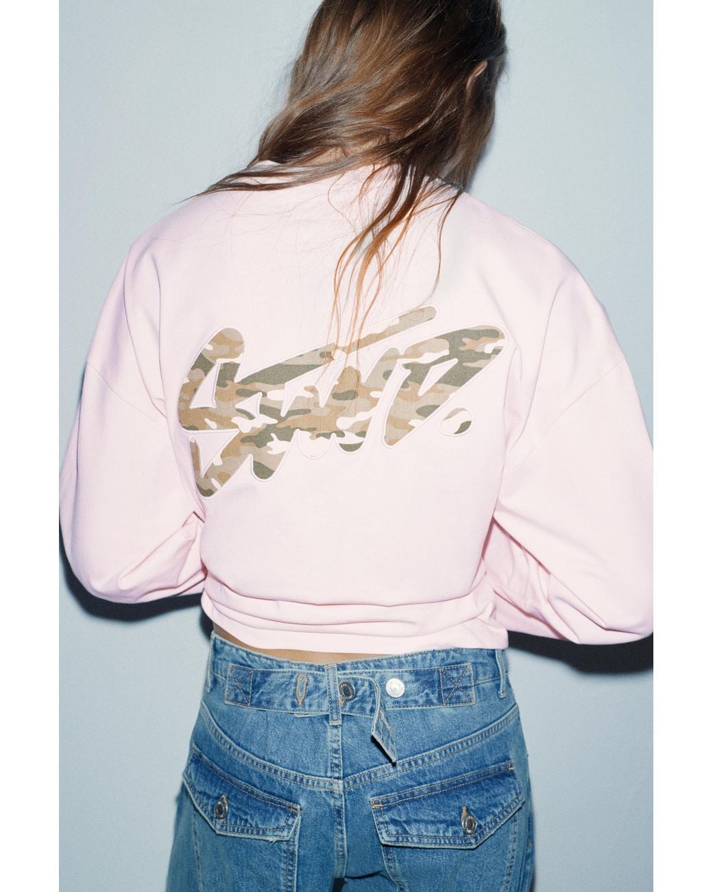 Pull&Bear Blue Stwd Graphic T-Shirt