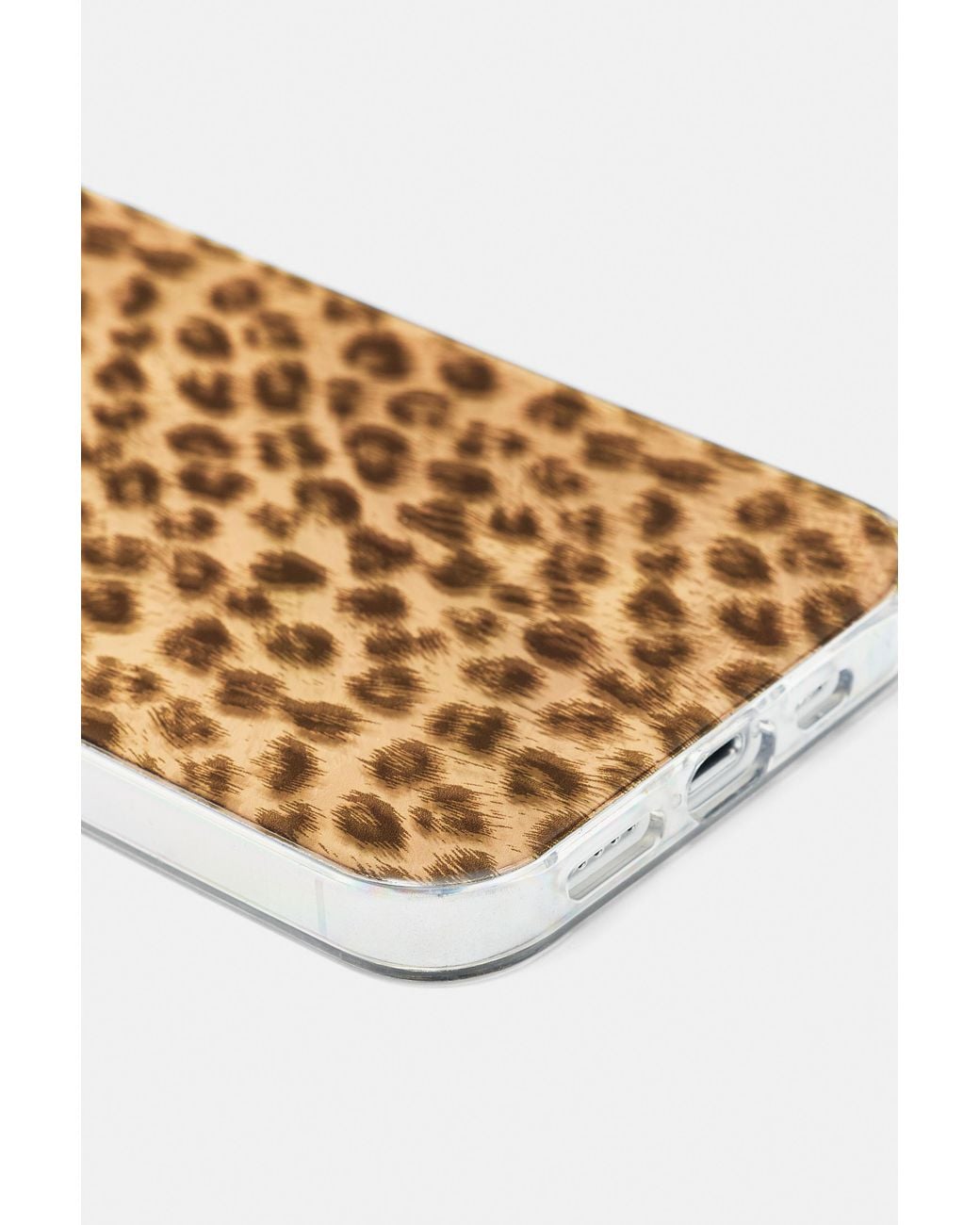 Pull&Bear Metallic Iphone-Hülle Mit Leopardenmuster