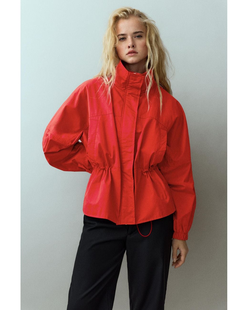 Pull&Bear Waist-Gathered Jacket