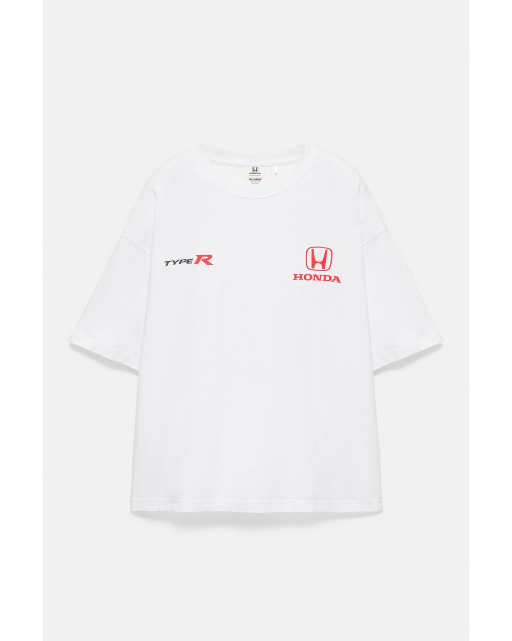 Pull&Bear White Honda Type R T-Shirt for men
