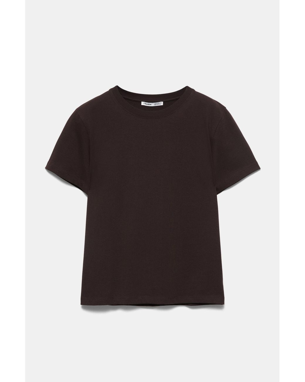 Pull&Bear Brown Short Sleeve T-Shirt 100% Cotton
