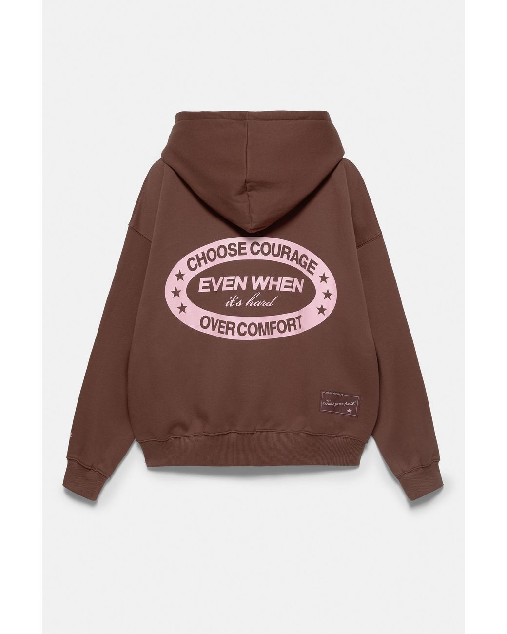 Sweat À Capuche Imprimé En Daim Pull&Bear en coloris Brown