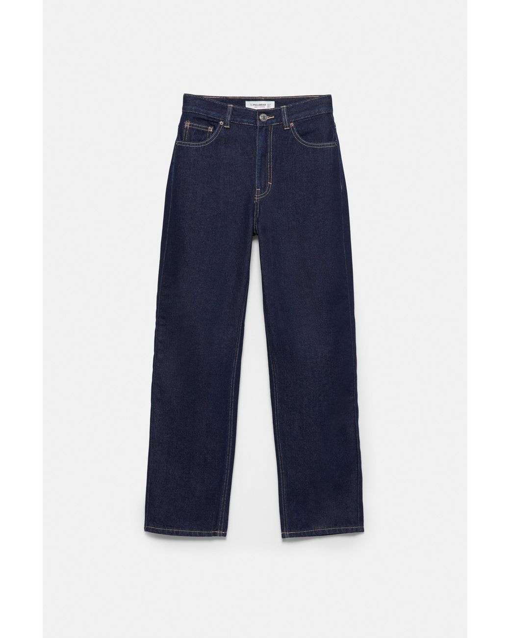 Pull&Bear Blue High-Waist Mom Fit Jeans