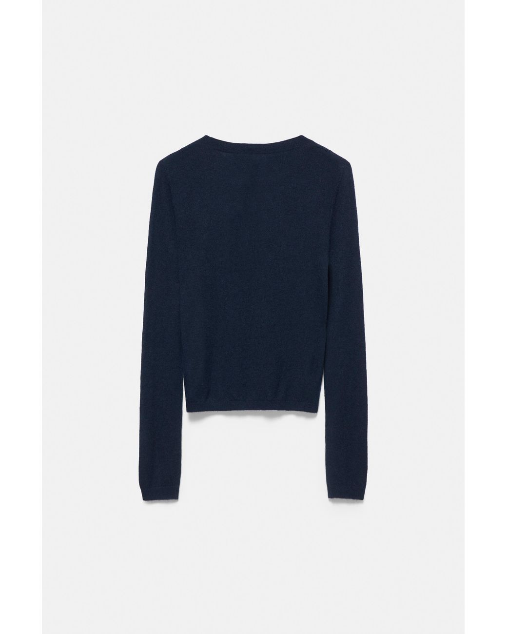 Pull Fin Col Henley Pull&Bear en coloris Blue
