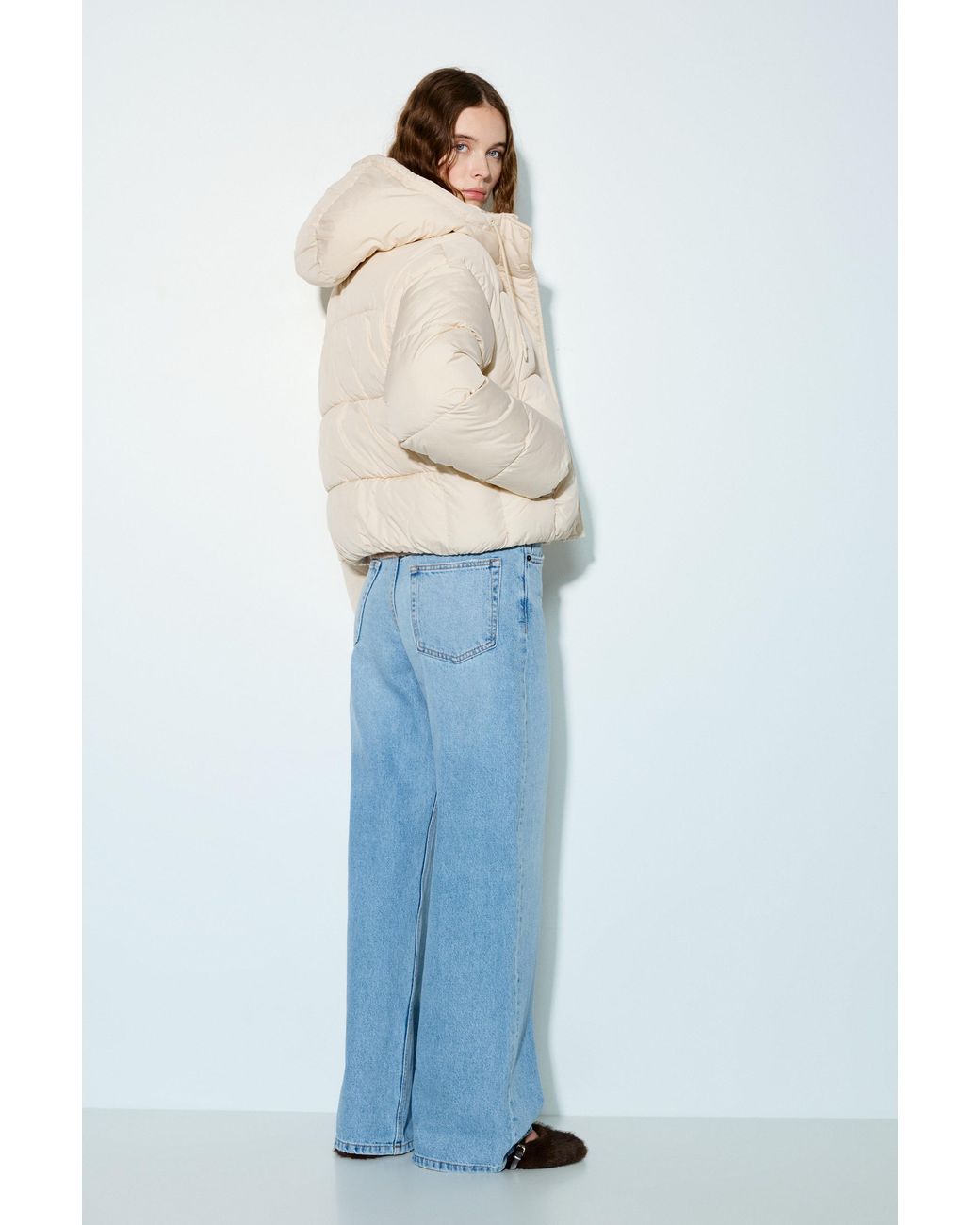 Doudoune À Capuche Pull&Bear en coloris White