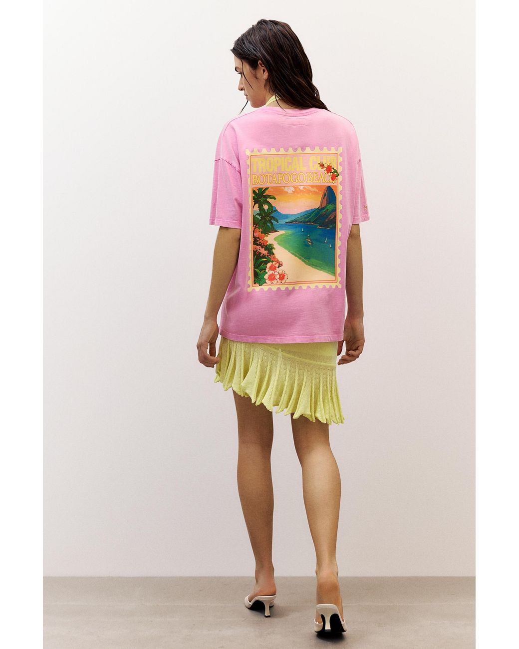 Pull&Bear Multicolor Botafogo Beach Oversize T-Shirt