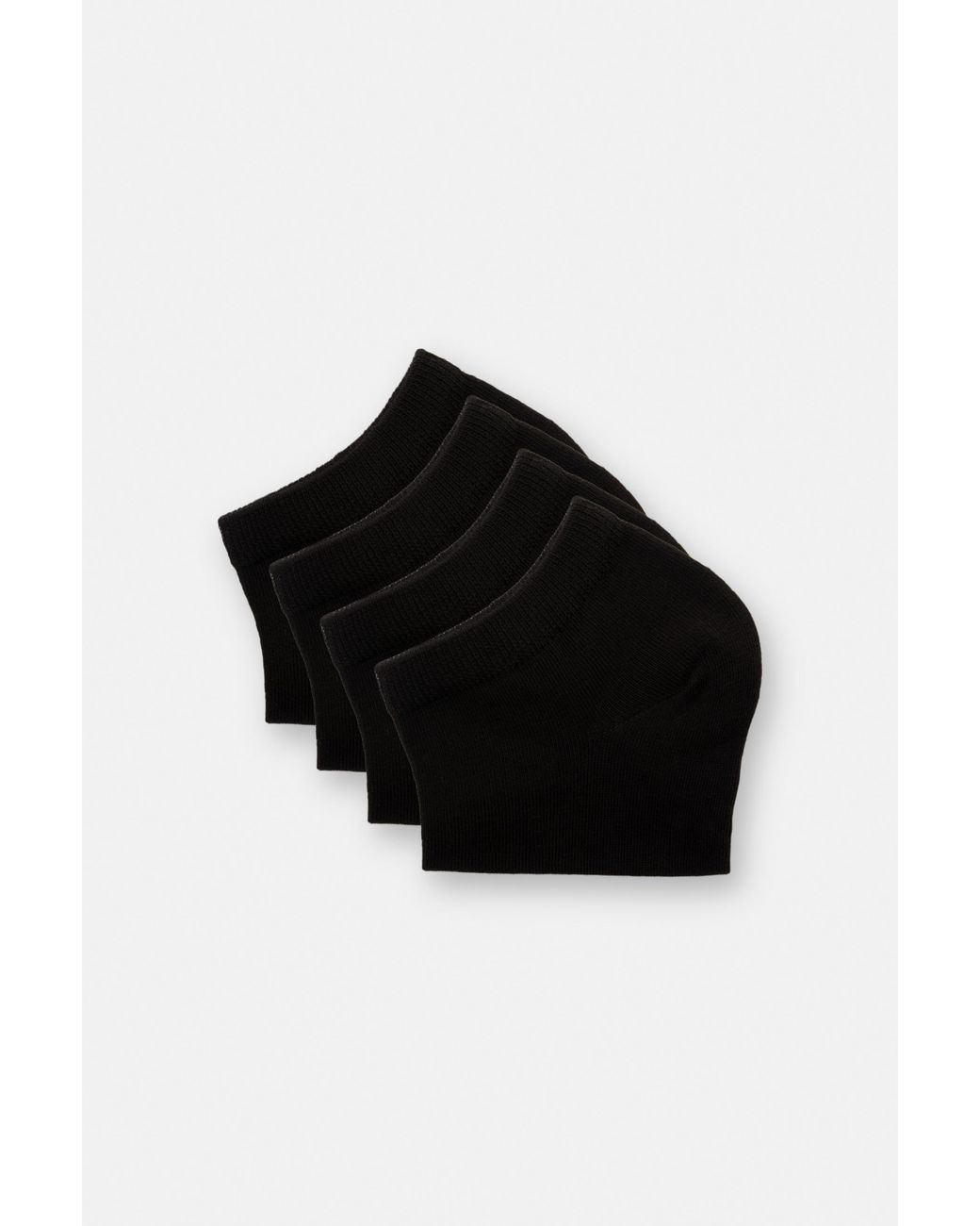 Pull&Bear Black Pack Of 4 Pairs Of Ankle Socks for men