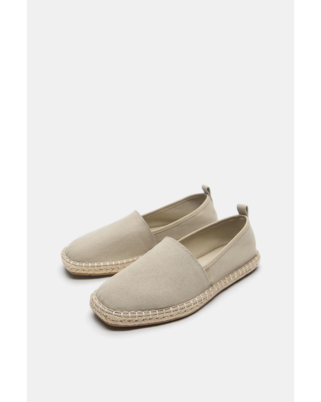 Pull&Bear Jute-Espadrilles in White für Herren