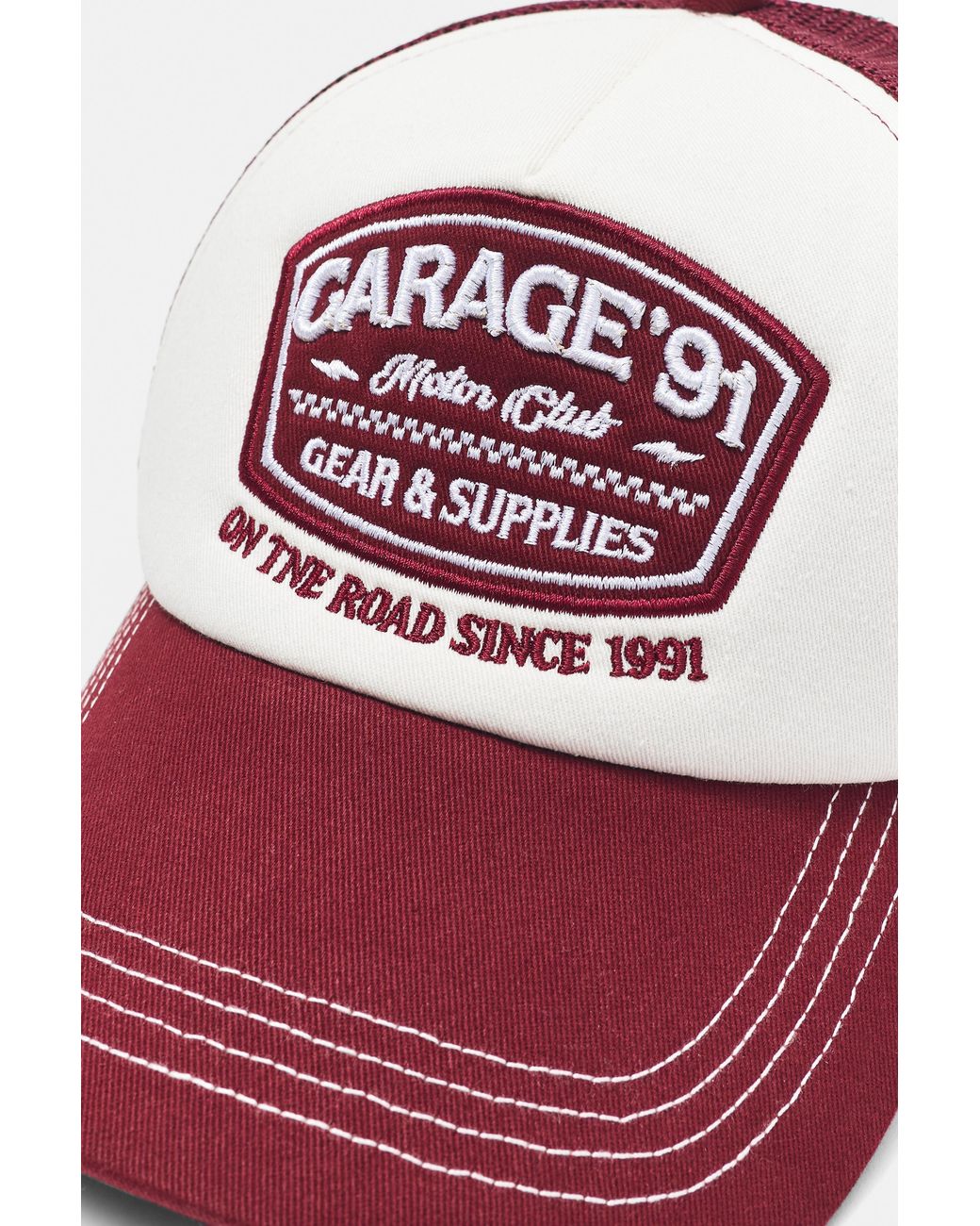 Casquette Trucker Garage'91 Pull&Bear pour homme en coloris Red