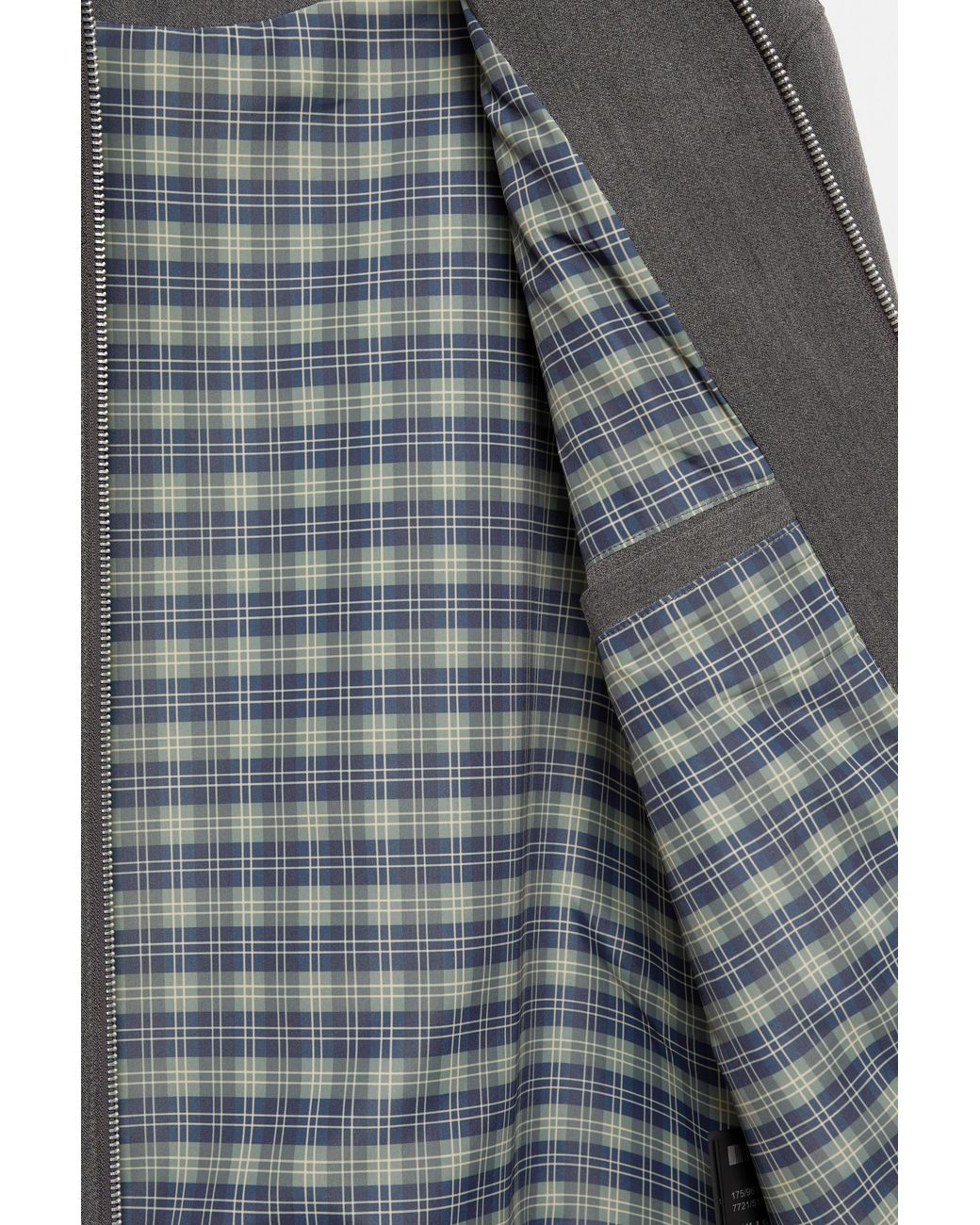Pull&Bear Gray Tailored Fit Jacket With Zip for men