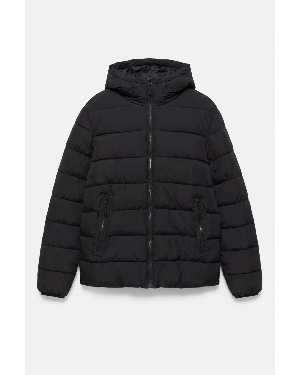 Doudoune À Capuche Pull&Bear pour homme en coloris Black