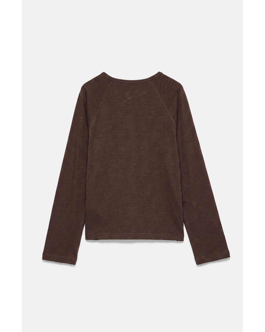 Pull&Bear Brown Long Sleeve Raglan T-Shirt