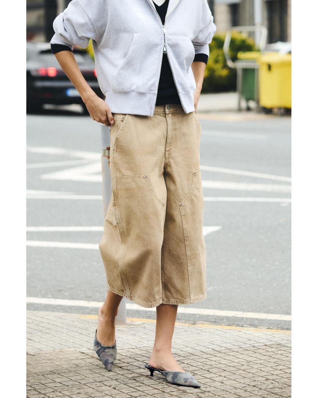 Pull&Bear Carpenter Jorts in het Multicolor
