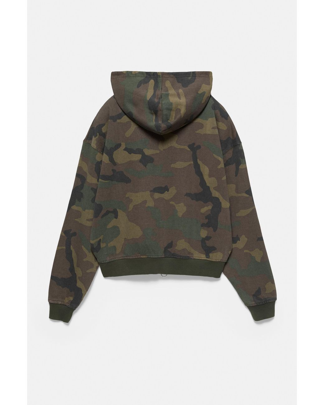 Sweat À Capuche Zippé Imprimé Pull&Bear pour homme en coloris Gray
