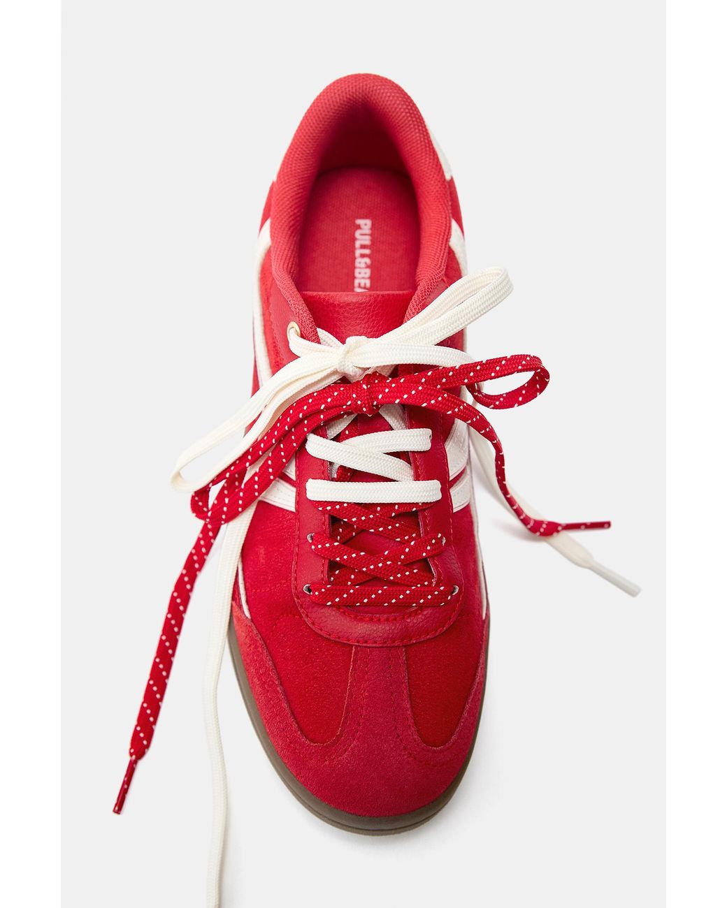 Pull&Bear Red Retro-Sneaker Mit Detail