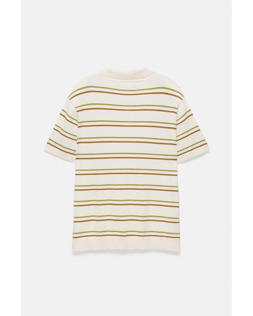 Polo Rayé Manches Courtes Pull&Bear pour homme en coloris Gray