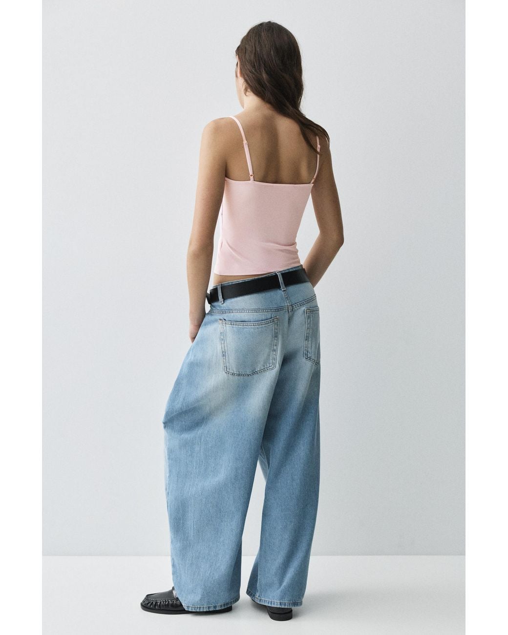 Top Basique À Bretelles Réglables Pull&Bear en coloris White