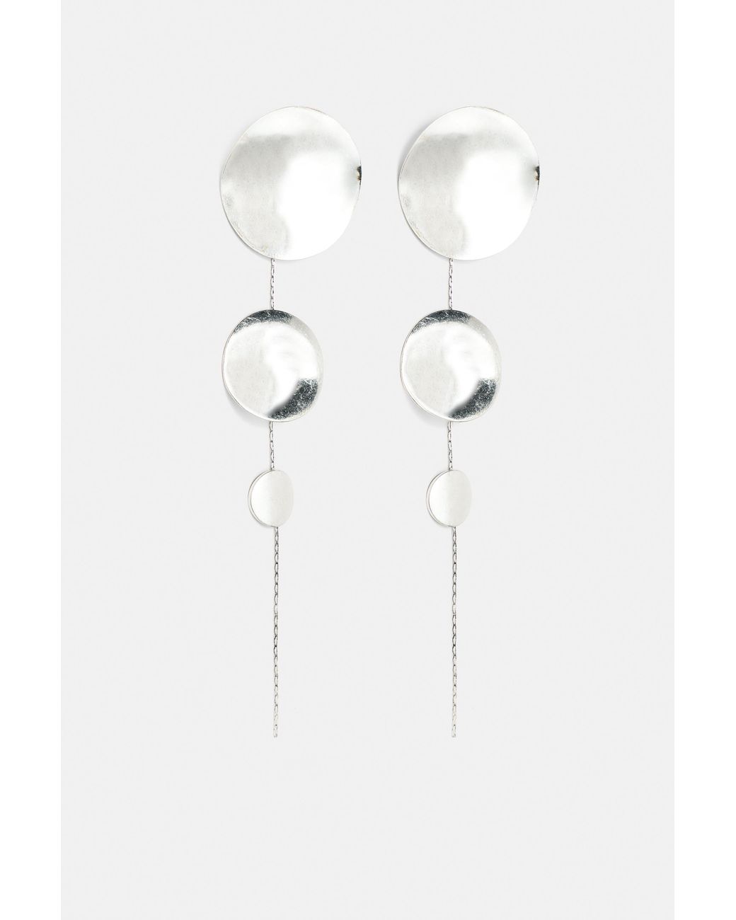 Orecchini A Cascata Di Cerchi di Pull&Bear in Metallic