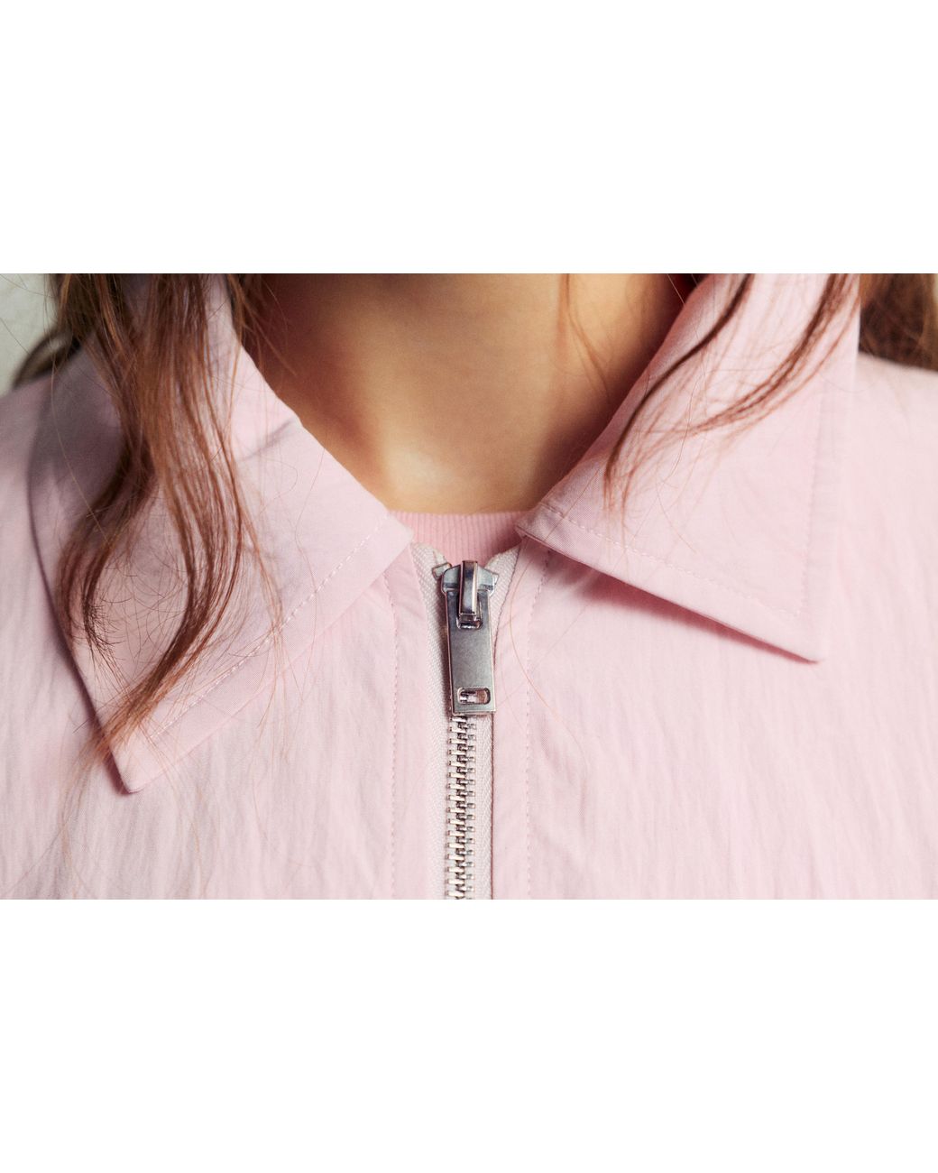 Pull&Bear Pink Oversize Fluid Jacket