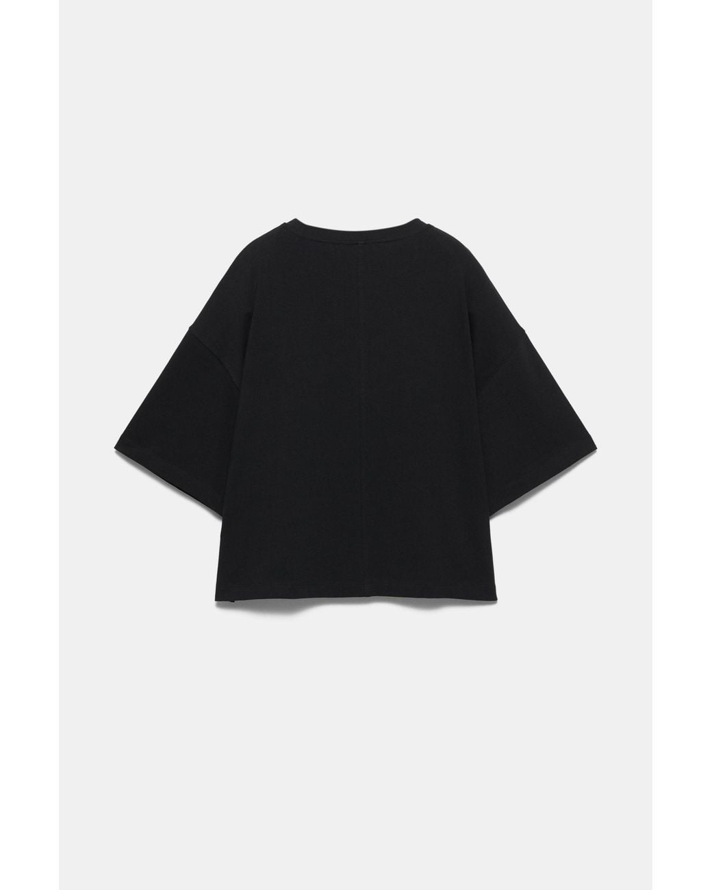 Pull&Bear Black Boxy Fit Short Sleeve T-Shirt