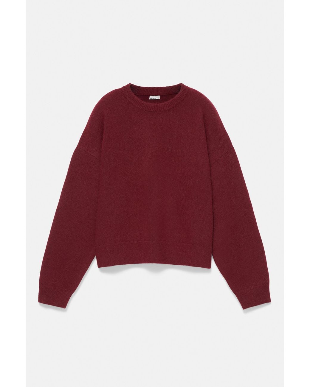 Pull Boxy En Maille Soft Pull&Bear en coloris Red
