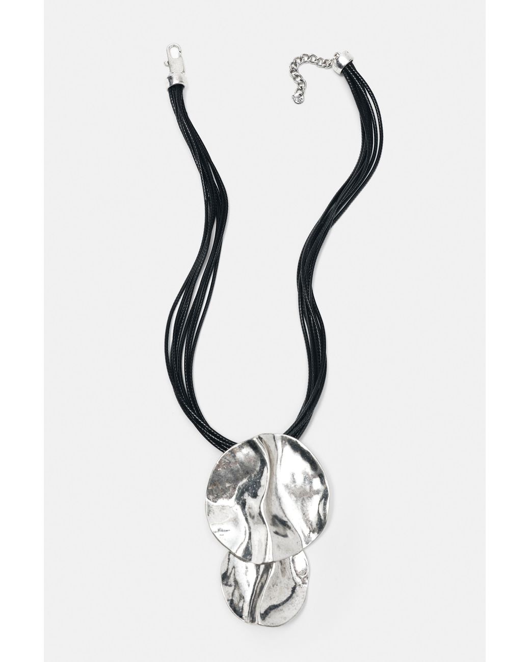 Collana Con Elementi Rotondi A Cascata di Pull&Bear in White