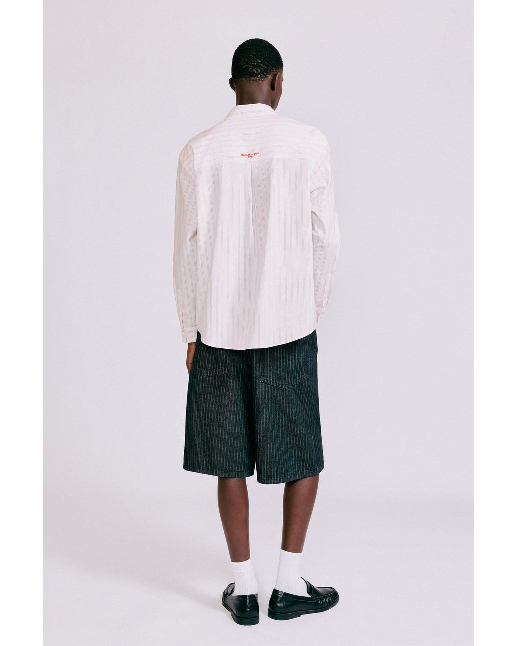 Pull&Bear Multicolor Striped Long Sleeve Shirt for men