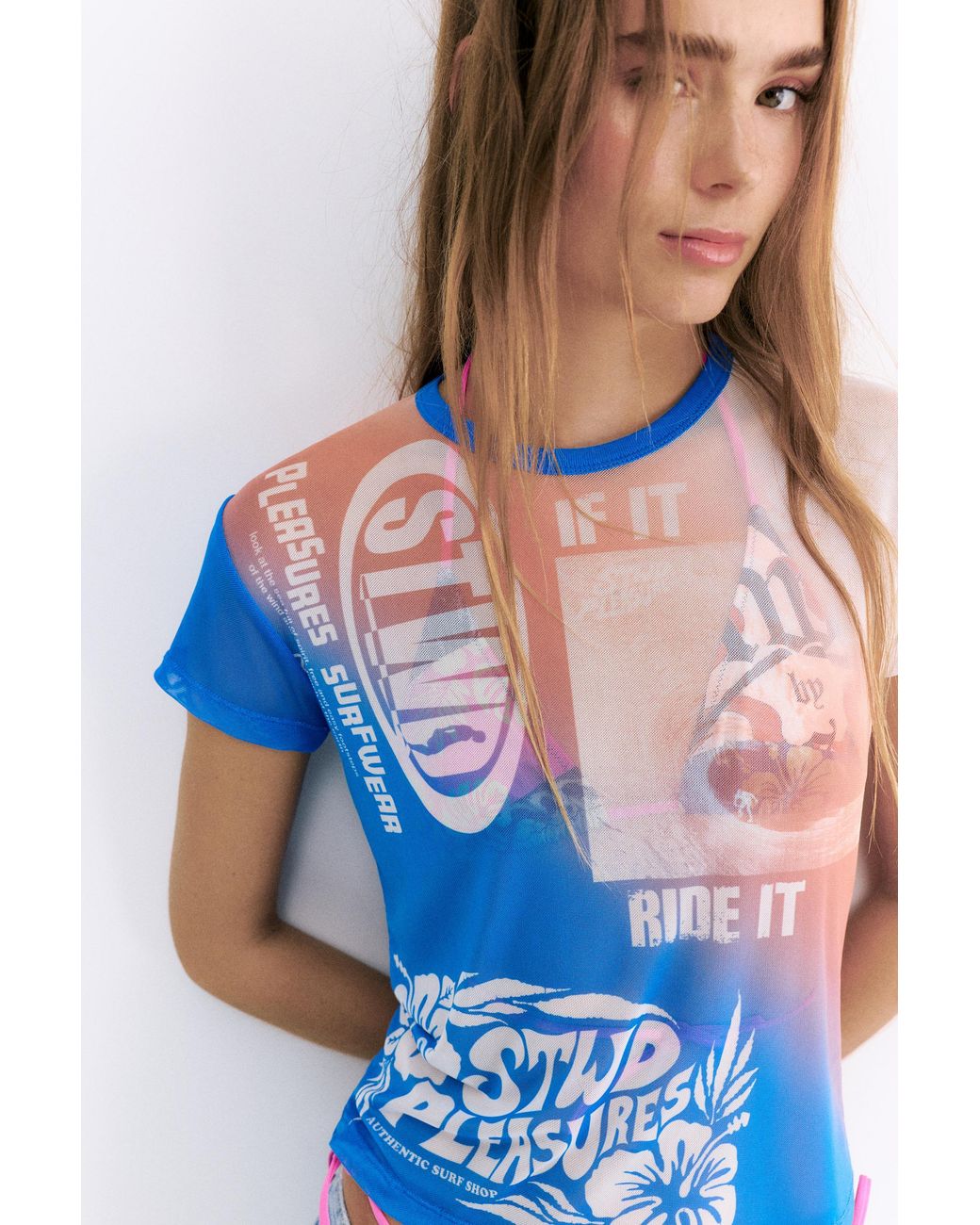 Pull&Bear Blue Pleasures X Stwd T-Shirt