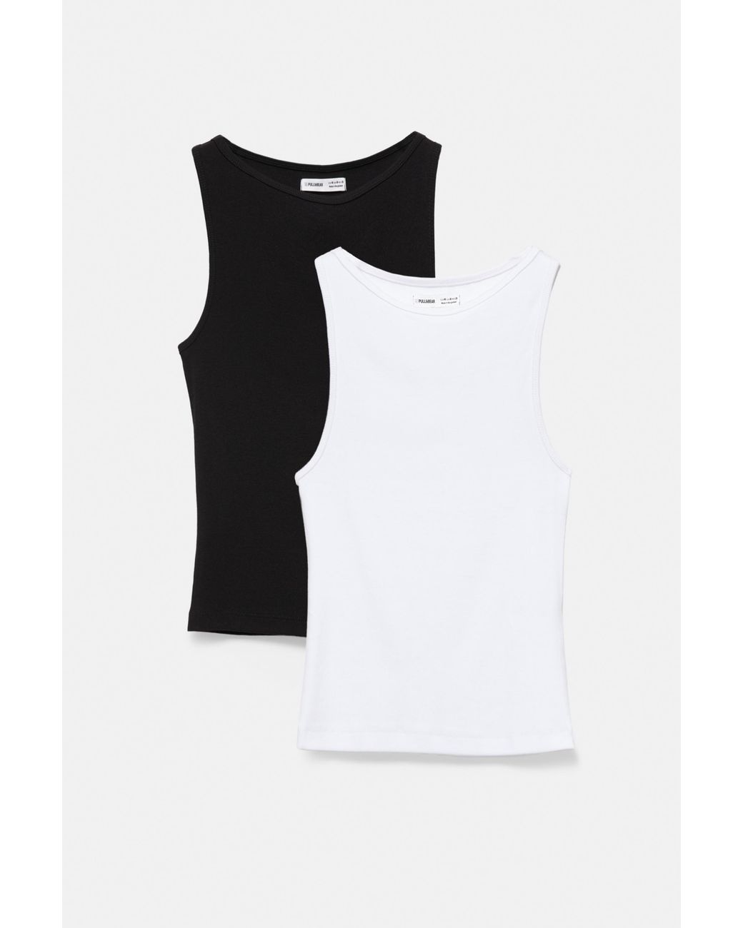 Pull&Bear 2-Pack Tanktops in het Gray