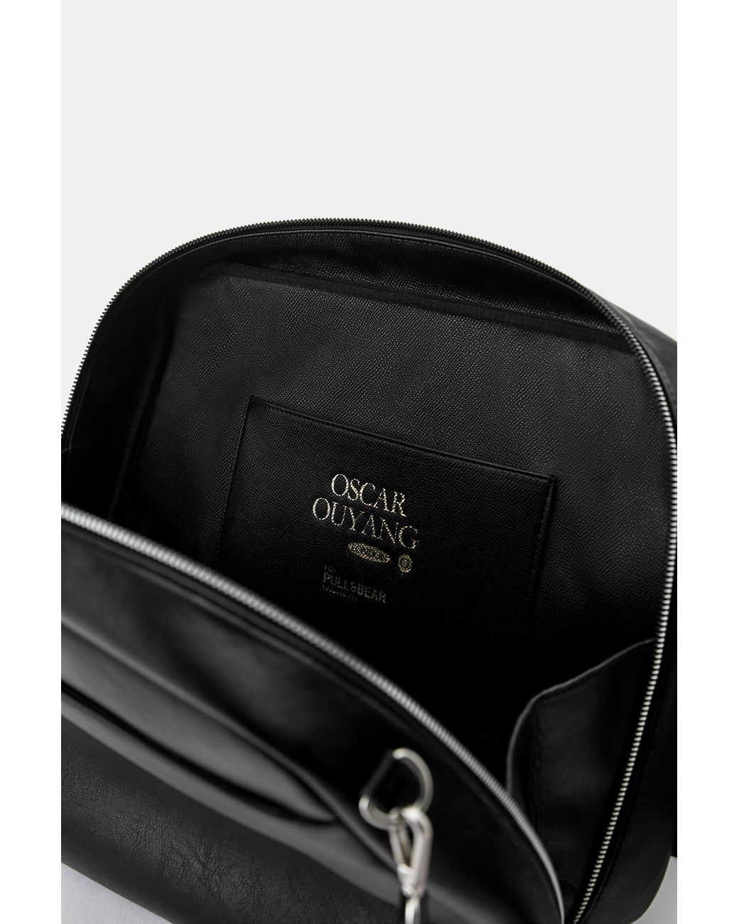 Pull&Bear Black Oscar Ouyang Suede Crossbody Bag for men