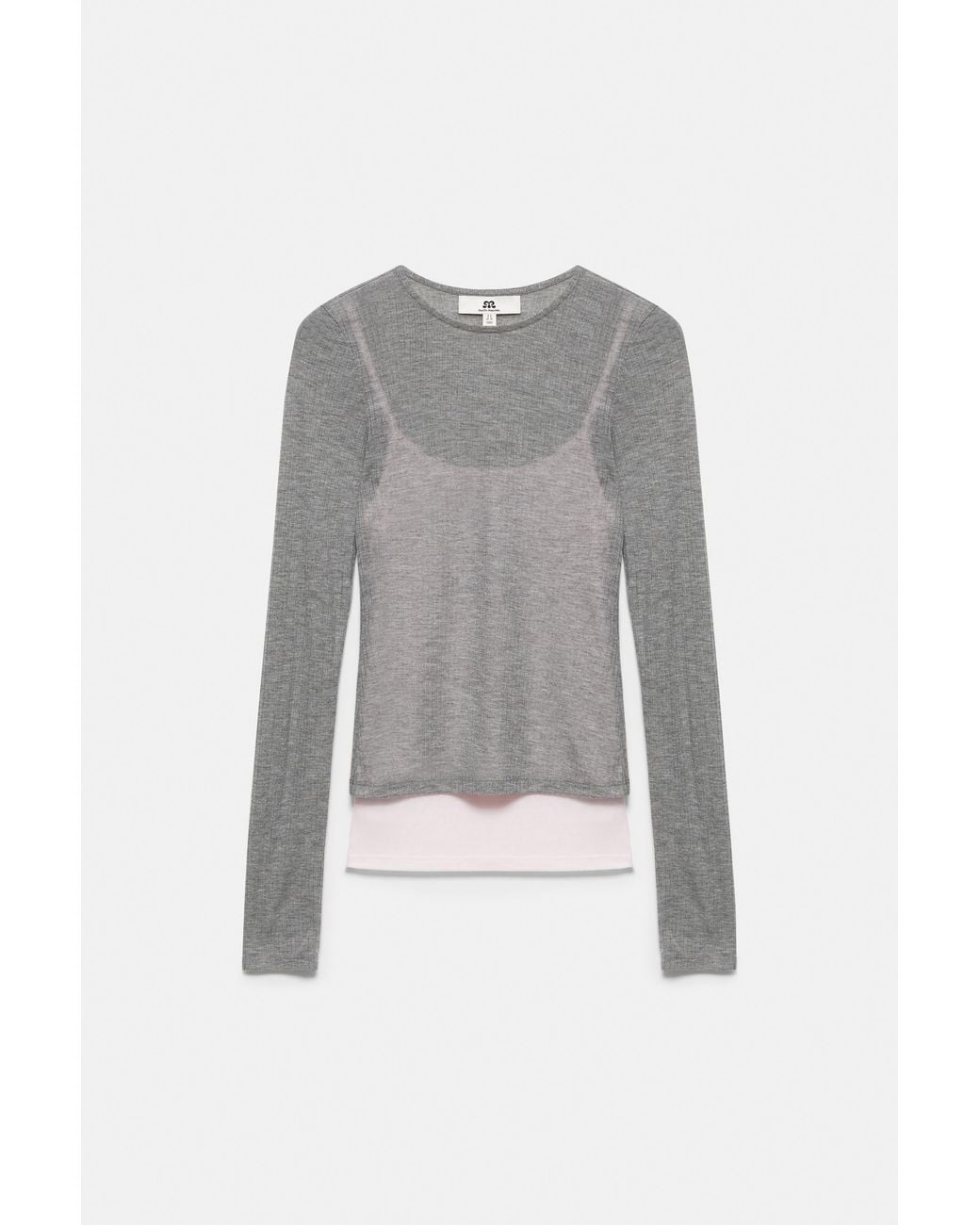 T-Shirt Superposé Fin Pull&Bear en coloris Blue