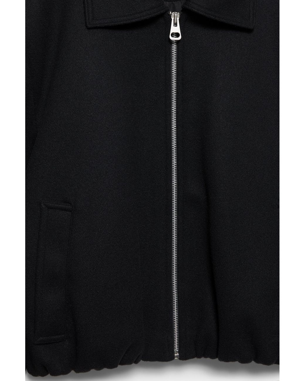 Pull&Bear Zacht Ballonjack Van Vilt in het Black