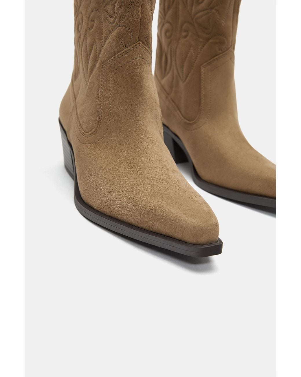 Pull&Bear Cowboylaarzen in het Brown