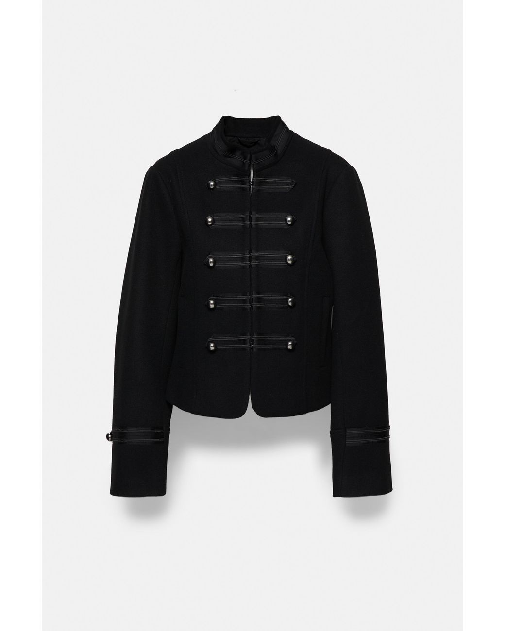 Pull&Bear Blue Fitted Fireman Clasp Jacket