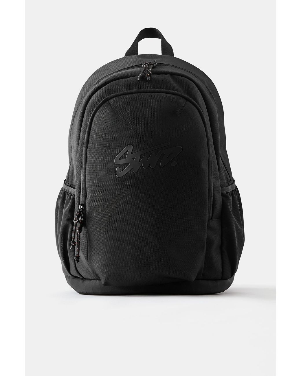Pull&Bear Black Stwd Backpack for men